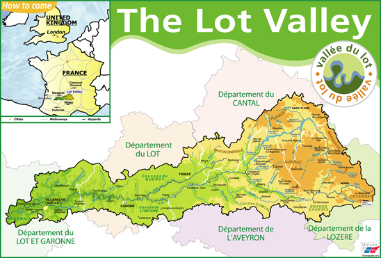 Maps of the Lot Valley