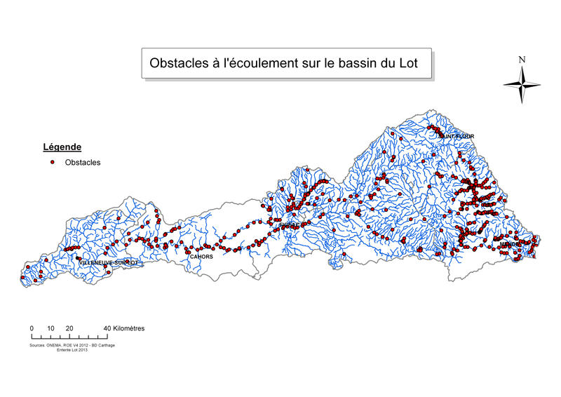 Obstacle écoulement