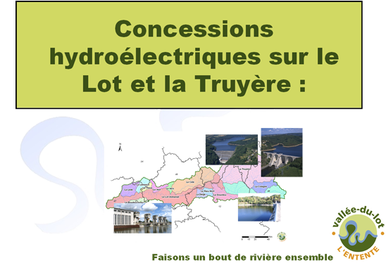 Conventions de l'Entente Lot avec les concessions hydroélectriques du Lot et de la Truyère
