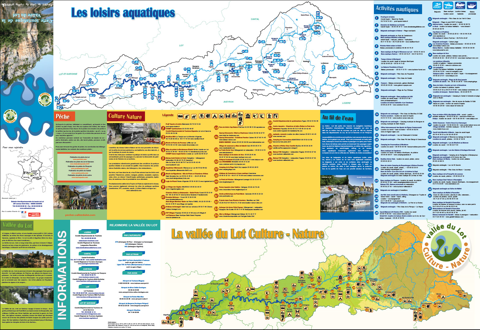 Carte touristique Entente Lot